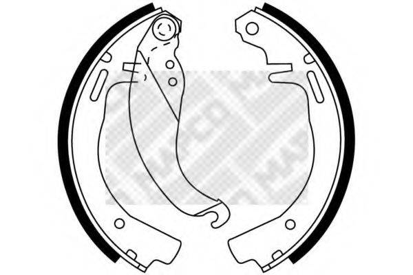 MAPCO 8791 Комплект гальмівних колодок