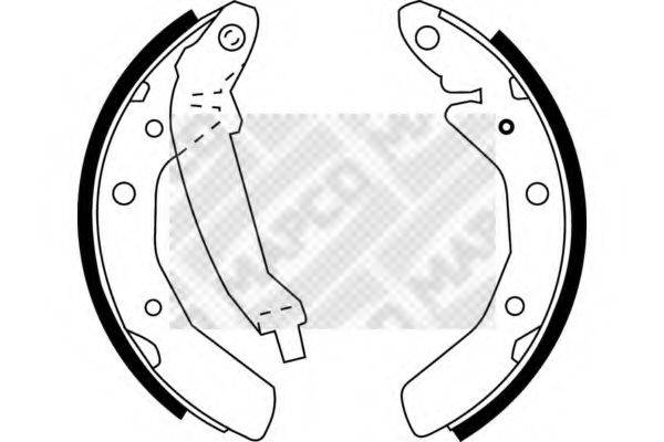 MAPCO 8848 Комплект гальмівних колодок