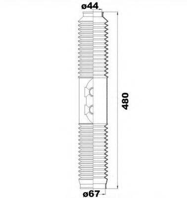 MOOG K150209 Комплект пильника, рульове керування