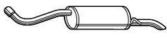 FONOS 23686 Глушник вихлопних газів кінцевий