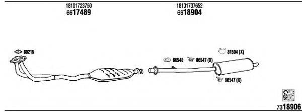 FONOS BW31617 Система випуску ОГ