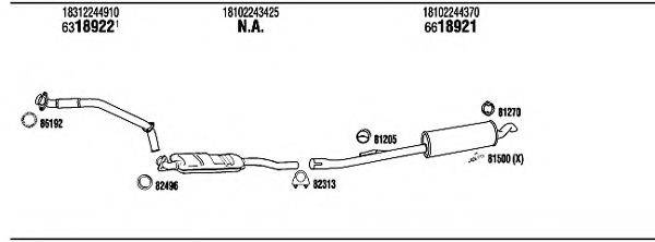 FONOS BW52521 Система випуску ОГ