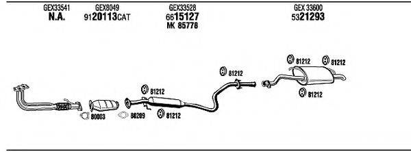 FONOS RV21410B Система випуску ОГ