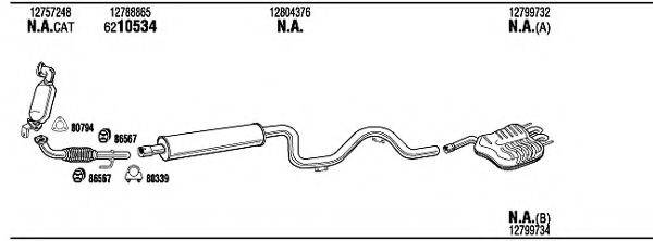 FONOS SAH09966AA Система випуску ОГ
