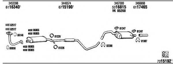 FONOS VO44005 Система випуску ОГ