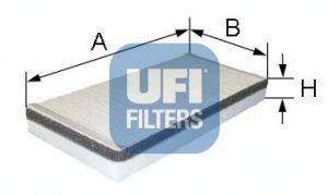 UFI 5305900 Фільтр, повітря у внутрішньому просторі