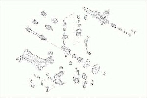 BOGE AUDIA3FB003 Рульове управління; Підвіска колеса