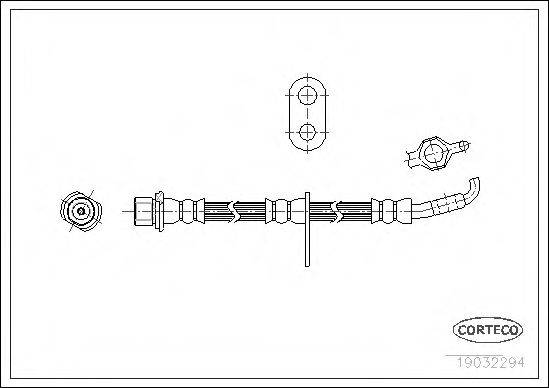 CORTECO 19032294 Гальмівний шланг