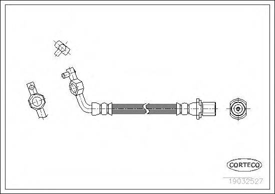 CORTECO 19032527 Гальмівний шланг