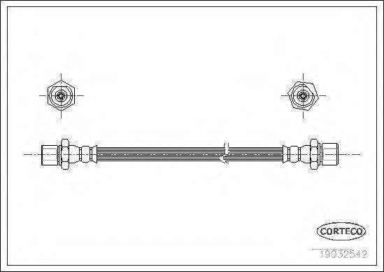 CORTECO 19032542 Гальмівний шланг