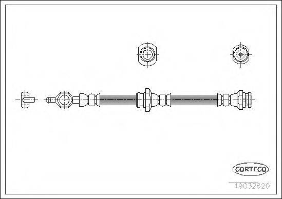 CORTECO 19032620 Гальмівний шланг