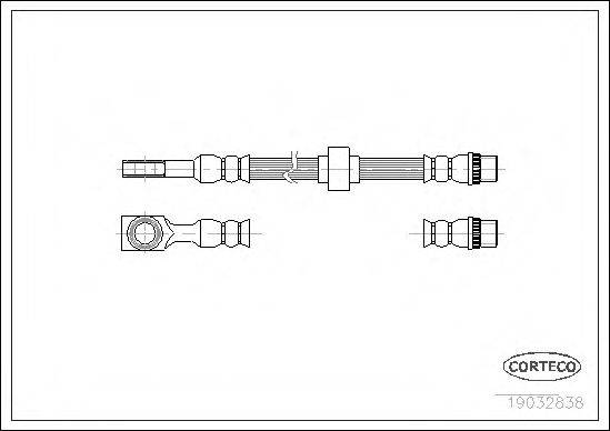 CORTECO 19032838 Гальмівний шланг