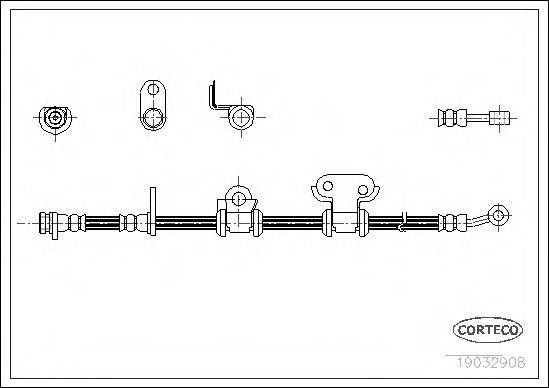 CORTECO 19032908 Гальмівний шланг