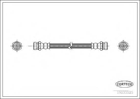 CORTECO 19033525 Гальмівний шланг