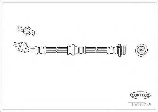 CORTECO 19035088 Гальмівний шланг