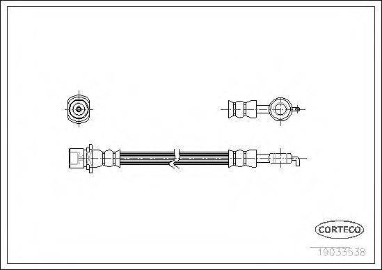 CORTECO 19033538 Гальмівний шланг