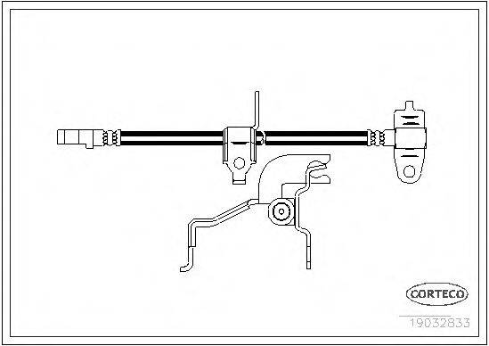 CORTECO 19032833 Гальмівний шланг