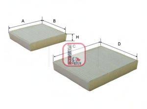 SOFIMA S3143C Фільтр, повітря у внутрішньому просторі