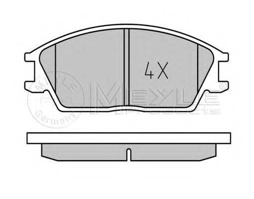 MEYLE 0252101214W Комплект гальмівних колодок, дискове гальмо