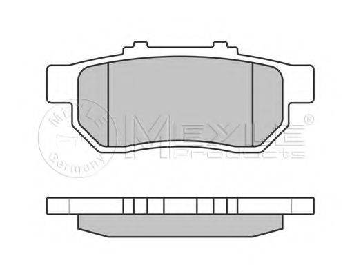 MEYLE 0252173813W Комплект гальмівних колодок, дискове гальмо