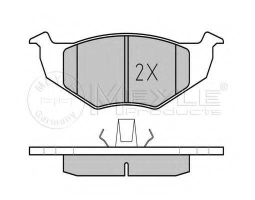 MEYLE 0252186615 Комплект гальмівних колодок, дискове гальмо