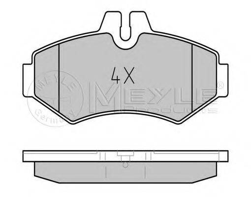 MEYLE 0252302118 Комплект гальмівних колодок, дискове гальмо