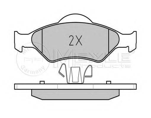 MEYLE 0252320018 Комплект гальмівних колодок, дискове гальмо