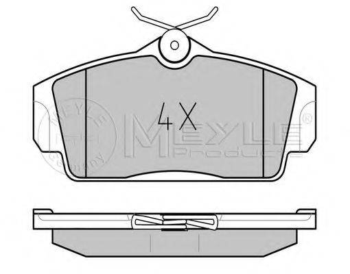 MEYLE 0252346316 Комплект гальмівних колодок, дискове гальмо