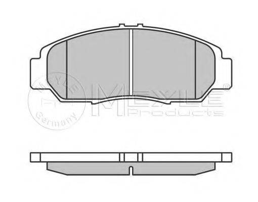 MEYLE 0252372916W Комплект гальмівних колодок, дискове гальмо