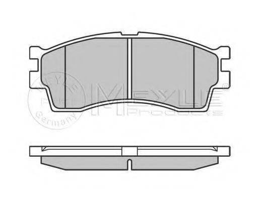 MEYLE 0252387316W Комплект гальмівних колодок, дискове гальмо