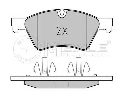 MEYLE 0252392221 Комплект гальмівних колодок, дискове гальмо