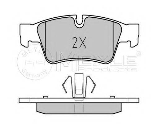 MEYLE 0252392318 Комплект гальмівних колодок, дискове гальмо