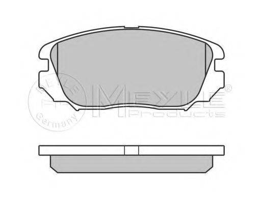 MEYLE 0252441519W Комплект гальмівних колодок, дискове гальмо