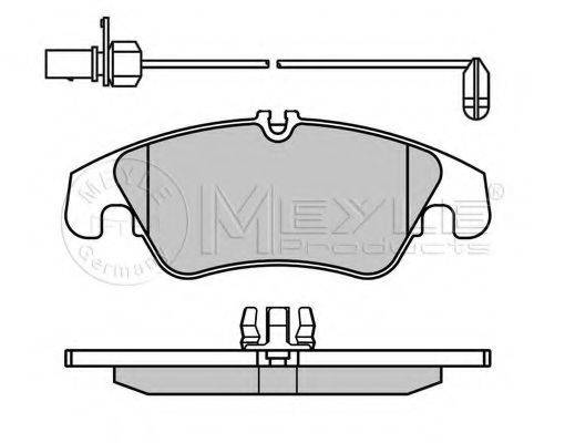 MEYLE 0252474319PD Комплект гальмівних колодок, дискове гальмо