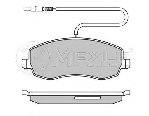 MEYLE 0252483919W Комплект гальмівних колодок, дискове гальмо