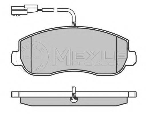 MEYLE 0252514718W Комплект гальмівних колодок, дискове гальмо