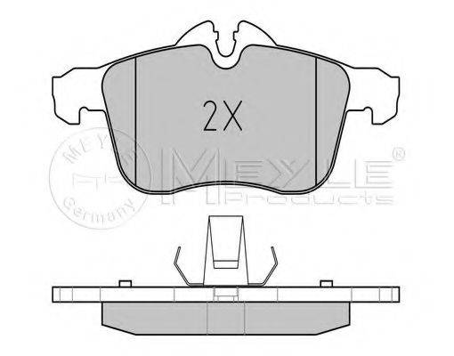 MEYLE 0252833219PD Комплект гальмівних колодок, дискове гальмо