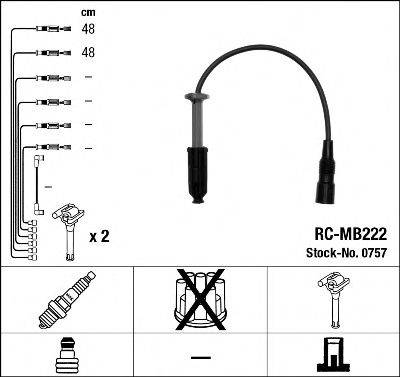 NGK 0757 Комплект дротів запалювання