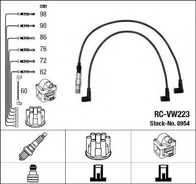 NGK 0954 Комплект дротів запалювання