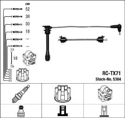 NGK 5384 Комплект дротів запалювання