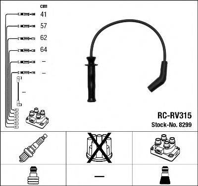 NGK 8299 Комплект дротів запалювання