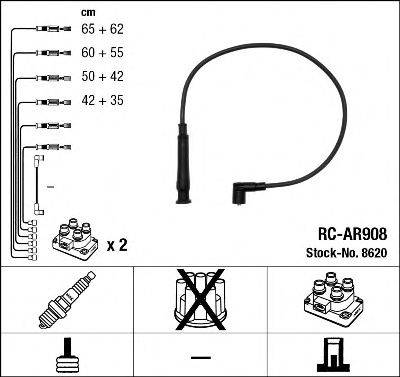 NGK 8620 Комплект дротів запалювання