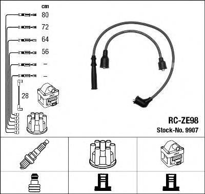 NGK 9907 Комплект дротів запалювання