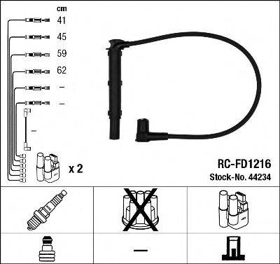 NGK 44234 Комплект дротів запалювання