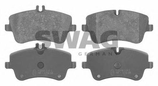 SWAG 10916378 Комплект гальмівних колодок, дискове гальмо