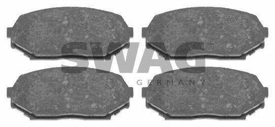 SWAG 83916496 Комплект гальмівних колодок, дискове гальмо