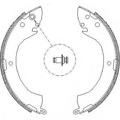 ROADHOUSE 407900 Комплект гальмівних колодок