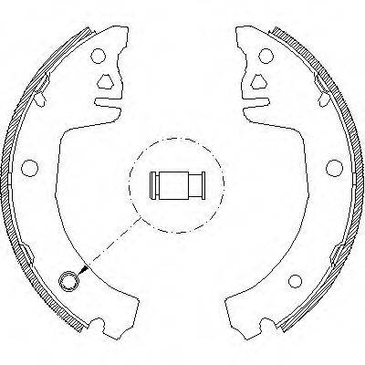 ROADHOUSE 419800 Комплект гальмівних колодок
