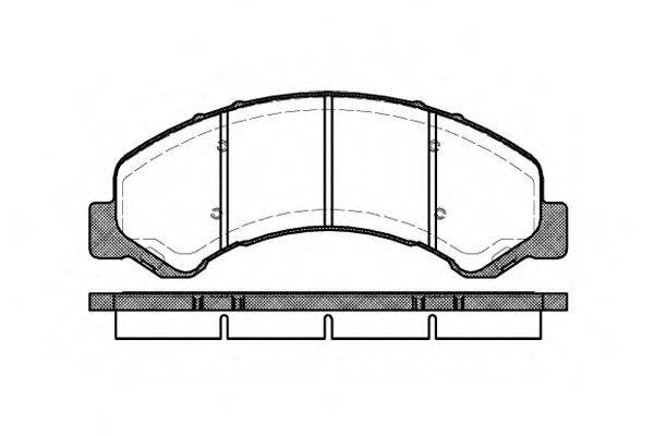 ROADHOUSE 276300 Комплект гальмівних колодок, дискове гальмо