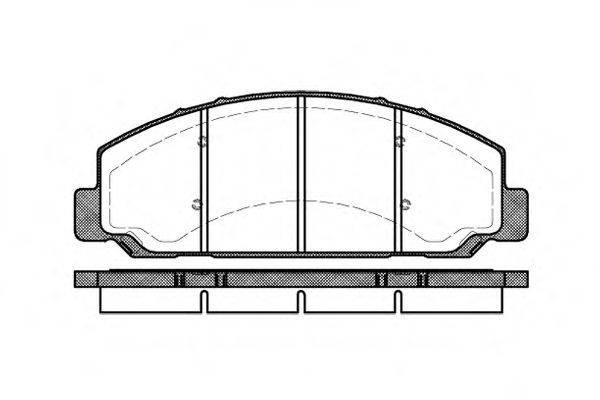 ROADHOUSE 276400 Комплект гальмівних колодок, дискове гальмо